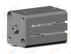 SMC CDQSKB20-20D-A93 cyl, compact, non rotating, COMPACT CYLINDER