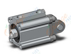 SMC CQ2D32TF-30DZ compact cylinder, cq2-z, COMPACT CYLINDER