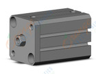 SMC CQSKB20-30D cyl, compact, non rotating, COMPACT CYLINDER