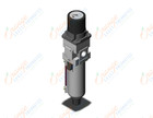 SMC AWG30K-N03G3-8Z filter/regulator w/built in gauge, FILTER/REGULATOR, MODULAR F.R.L. W/GAUGE