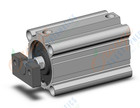 SMC CDQ2B80TN-100DCZ-LE compact cylinder, cq2-z, COMPACT CYLINDER