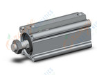 SMC CDQ2A40TN-75DCMZ-M9NWMAPC compact cylinder, cq2-z, COMPACT CYLINDER