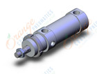 SMC CD76F40-25-B-XC6A cylinder, air, standard, ISO ROUND BODY CYLINDER, C75, C76