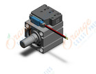 SMC CVQB32-15M-6MS compact cylinder with solenoid valve, COMPACT CYLINDER W/VALVE