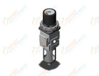 SMC AWG20-F01G1H-C filter/regulator w/built in gauge, FILTER/REGULATOR, MODULAR F.R.L. W/GAUGE