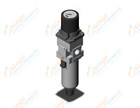 SMC AWG30-03G1-2 filter/regulator w/built in gauge, FILTER/REGULATOR, MODULAR F.R.L. W/GAUGE