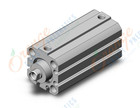 SMC NCQ8B075-200-XC4 compact cylinder, ncq8, COMPACT CYLINDER