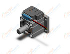SMC CVQG32-10M-5MZB compact cylinder with solenoid valve, COMPACT CYLINDER W/VALVE