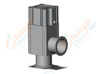 SMC XLA-40-2M9PA aluminum, high vacuum angle valve, HIGH VACUUM VALVE