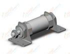 SMC CDM3L40-25 cyl, air, short type, auto sw capable, ROUND BODY CYLINDER
