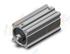 SMC CDQ2A100-175DCZ-M9BASBPC compact cylinder, cq2-z, COMPACT CYLINDER