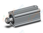 SMC CDQ2A50-100DMZ-M9PSAPC3 compact cylinder, cq2-z, COMPACT CYLINDER