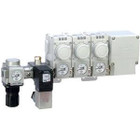 SMC IISA2CSR-2B5DME2 air catch sensor manifold w regulator, AIR CATCH SENSOR, ISA ISA2 ISA3
