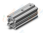 SMC MQQLB25TF-30D cyl, metal seal, low friction, LOW FRICTION CYLINDER