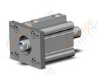 SMC NCDQ2WF50-25DZ compact cylinder, ncq2-z, COMPACT CYLINDER