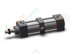 SMC MBT32-75Z cylinder, mb-z, tie rod, TIE ROD CYLINDER