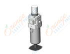 SMC AW40K-02DE-B filter/regulator, FILTER/REGULATOR, MODULAR F.R.L.