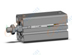 SMC CDQSB16-30DM-M9BLS cylinder, compact, COMPACT CYLINDER