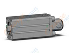 SMC CDQSD25-40D cylinder, compact, COMPACT CYLINDER