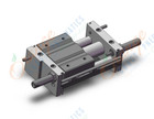 SMC CY1SG25TN-50BZ-M9NZ cy1s, magnet coupled rodless cylinder, RODLESS CYLINDER