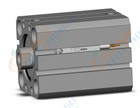 SMC CDQSB25-20D-M9BALS cylinder, compact, COMPACT CYLINDER