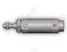 SMC CM2E32-25Z-XB7 cylinder, air, ROUND BODY CYLINDER