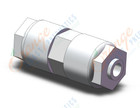 SMC LQ1U2B fitting, union, fluoropolymer, FLUOROPOLYMER FITTING, LQ1, LQ2, LQ3