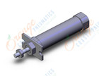 SMC NCDJ2F16-100SR-B cylinder, air, ROUND BODY CYLINDER