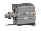 SMC CDQSB16-5DCM-M9BVM cylinder, compact, COMPACT CYLINDER