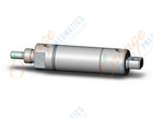 SMC NCDMC106-0100C-X155US ncm, air cylinder, ROUND BODY CYLINDER