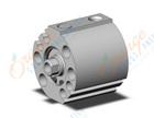 SMC NCQ8E056-012S compact cylinder, ncq8, COMPACT CYLINDER