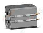 SMC CDQSB16-15DC-M9PWSDPC cylinder, compact, COMPACT CYLINDER