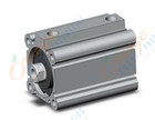 SMC CQ2A40TF-45DZ compact cylinder, cq2-z, COMPACT CYLINDER