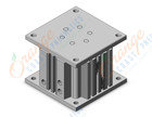 SMC MGF40-50-M9BASDPC cylinder, guide, with auto switch, GUIDED CYLINDER