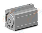 SMC NCDQ8C250-150S compact cylinder, ncq8, COMPACT CYLINDER