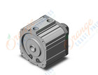 SMC NCDQ8C400-087C compact cylinder, ncq8, COMPACT CYLINDER