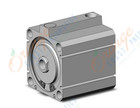 SMC NCDQ8N250-087S compact cylinder, ncq8, COMPACT CYLINDER