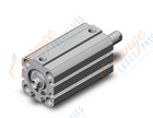 SMC NCDQ8WE075-075C compact cylinder, ncq8, COMPACT CYLINDER