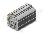 SMC NCQ8E200-350 compact cylinder, ncq8, COMPACT CYLINDER