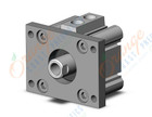 SMC NCQ2F40-5DZ-XC6 compact cylinder, ncq2-z, COMPACT CYLINDER