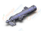 SMC NCDJ2L16-150S-M9N cylinder, air, ROUND BODY CYLINDER