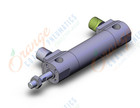 SMC CDBG1BN20-25-WL cbg1, end lock cylinder, ROUND BODY CYLINDER