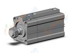 SMC CDLQB50-50DM-B-M9PSAPC cyl, compact with lock, COMPACT CYLINDER W/LOCK