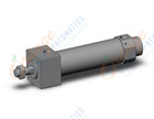 SMC CDM2RB40-75AZ cylinder, air, ROUND BODY CYLINDER