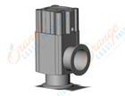 SMC XLA-50A-2 aluminum, high vacuum angle valve, HIGH VACUUM VALVE