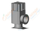 SMC XLA-50A-2M9NA aluminum, high vacuum angle valve, HIGH VACUUM VALVE