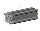 SMC CDQMB32TN-100-M9BVS compact guide rod cylinder, cqm, COMPACT CYLINDER W/GUIDE