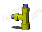 SMC KFY10U-04 fitting, male run tee, KF INSERT FITTINGS (sold in packages of 10; price is per piece)
