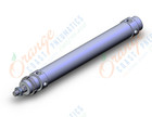 SMC CD76KE32-200-B cylinder, air, non-rotating, ISO ROUND BODY CYLINDER, C75, C76