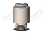 SMC KQ2S04-G01N1 fitting, hex hd male connector, ONE-TOUCH FITTING